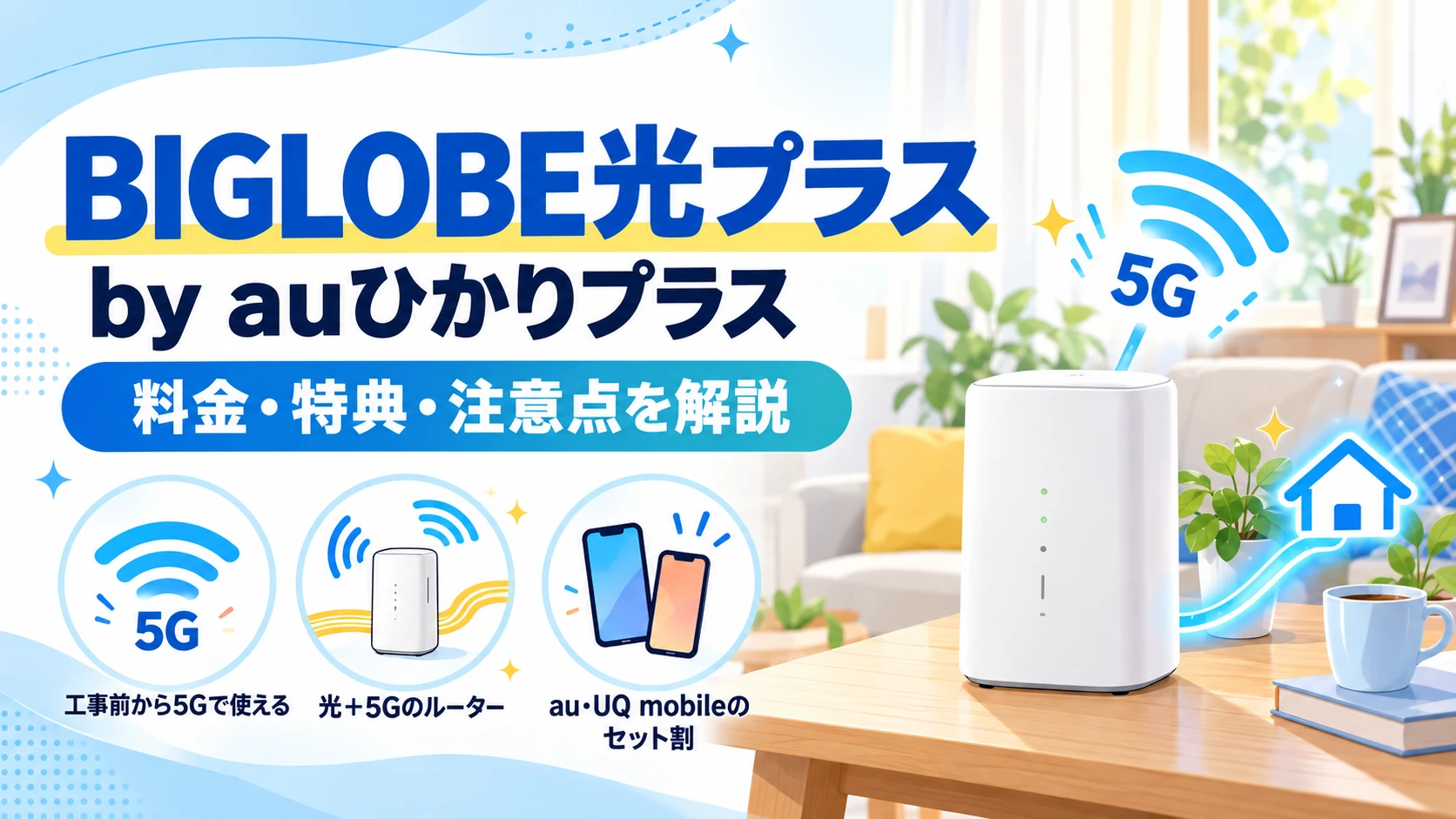 BIGLOBE光プラスの料金・特典・注意点の解説